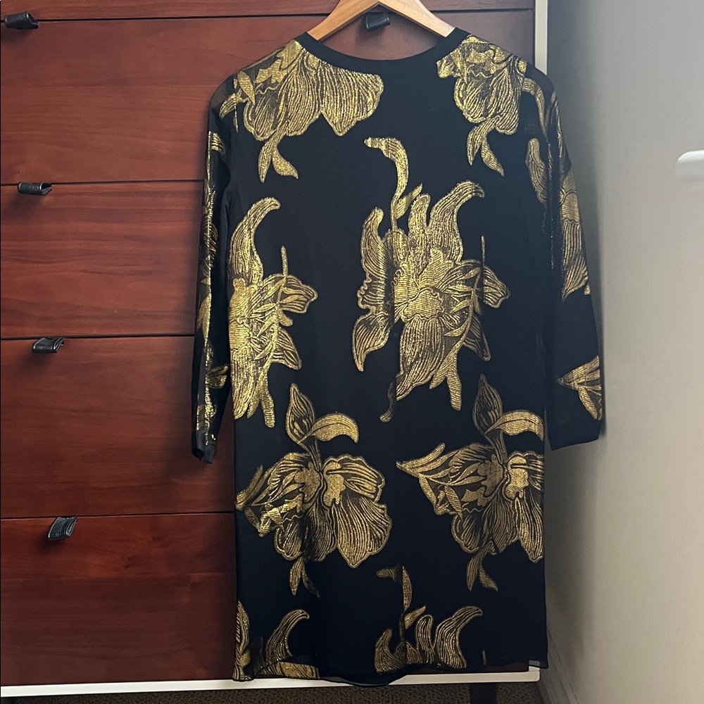 Wilfred silk embroidered dress